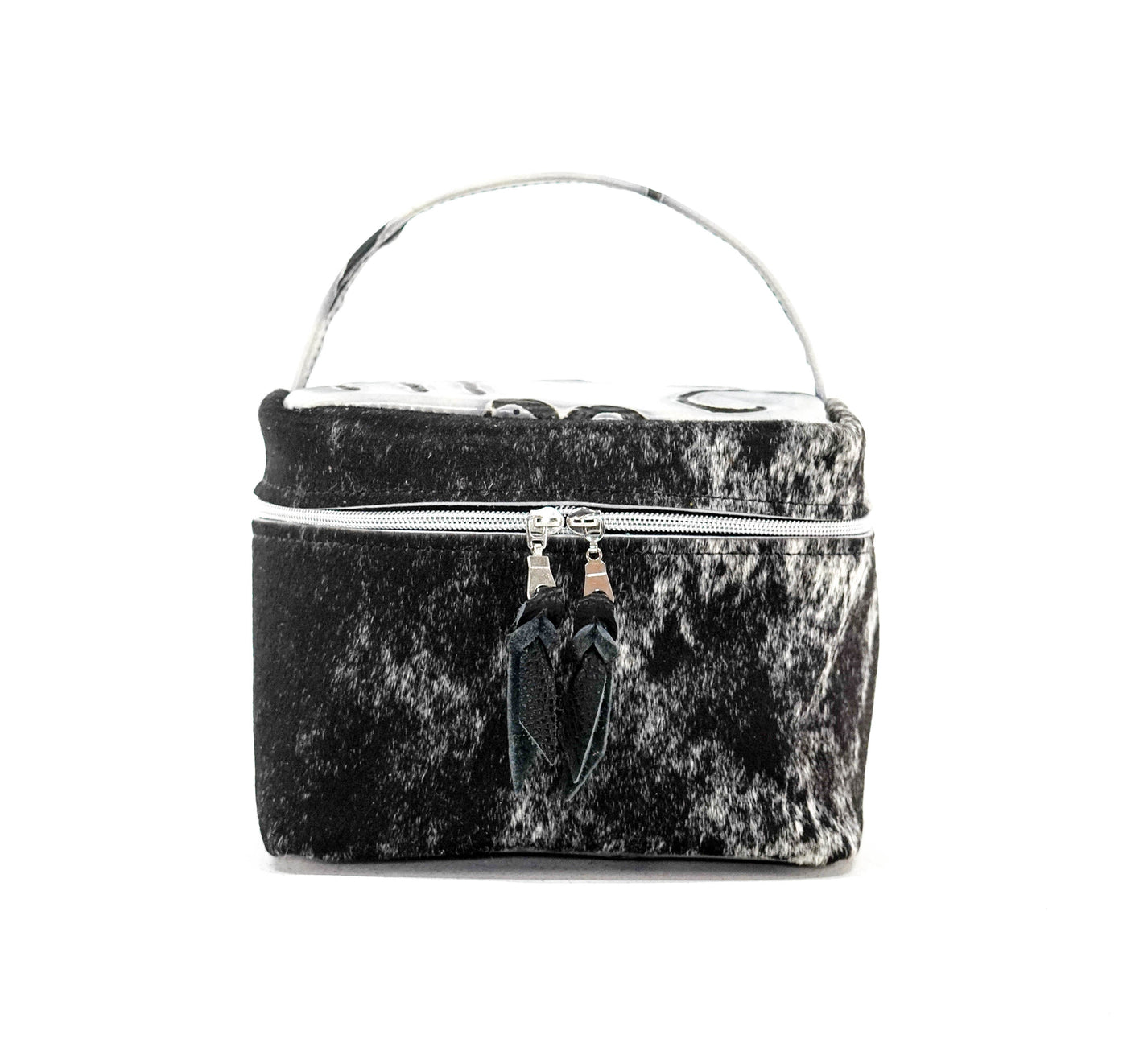 Caboose - Black & White w/ Smoke Show Brands-Caboose-Western-Cowhide-Bags-Handmade-Products-Gifts-Dancing Cactus Designs