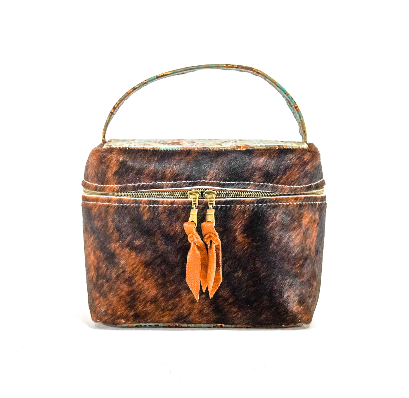 Caboose - Brindle w/ Patina Driftwood-Caboose-Western-Cowhide-Bags-Handmade-Products-Gifts-Dancing Cactus Designs