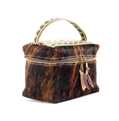 Caboose - Dark Brindle w/ Santa Fe Navajo-Caboose-Western-Cowhide-Bags-Handmade-Products-Gifts-Dancing Cactus Designs