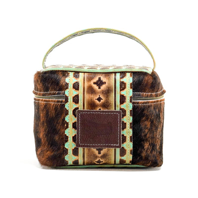 Caboose - Dark Brindle w/ Santa Fe Navajo-Caboose-Western-Cowhide-Bags-Handmade-Products-Gifts-Dancing Cactus Designs