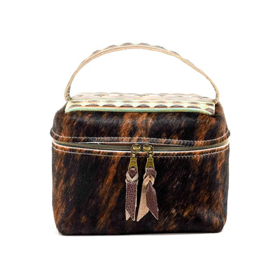 Caboose - Dark Brindle w/ Santa Fe Navajo-Caboose-Western-Cowhide-Bags-Handmade-Products-Gifts-Dancing Cactus Designs