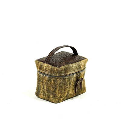 Caboose - Dusty Brindle w/ Cowboy Tool-Caboose-Western-Cowhide-Bags-Handmade-Products-Gifts-Dancing Cactus Designs