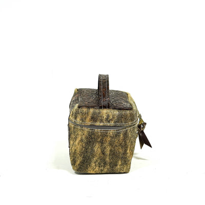 Caboose - Dusty Brindle w/ Cowboy Tool-Caboose-Western-Cowhide-Bags-Handmade-Products-Gifts-Dancing Cactus Designs