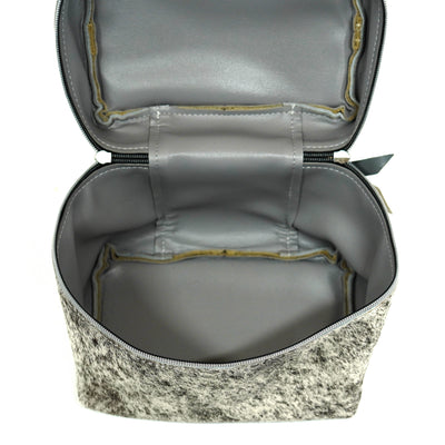 Caboose - Grey Brindle w/ Smoke Show Skulls-Caboose-Western-Cowhide-Bags-Handmade-Products-Gifts-Dancing Cactus Designs