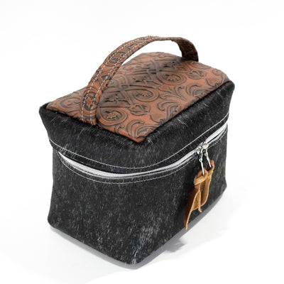 Caboose - Salt/Pepper w/ Saddle Black Jack-Caboose-Western-Cowhide-Bags-Handmade-Products-Gifts-Dancing Cactus Designs