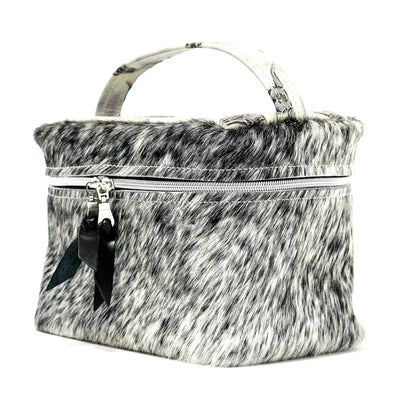 Caboose - Salt/Pepper w/ Smoke Show Skulls-Caboose-Western-Cowhide-Bags-Handmade-Products-Gifts-Dancing Cactus Designs