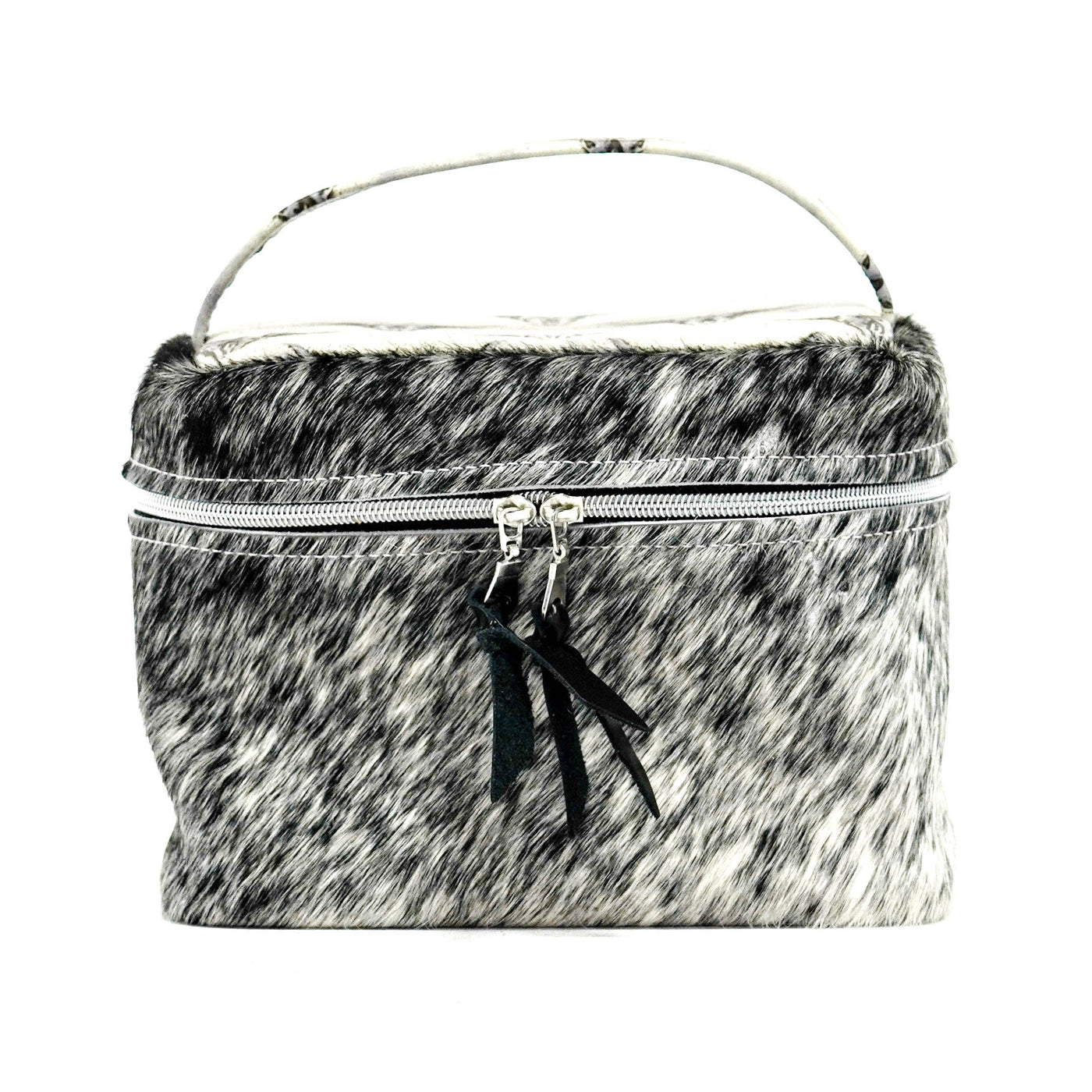Caboose - Salt/Pepper w/ Smoke Show Skulls-Caboose-Western-Cowhide-Bags-Handmade-Products-Gifts-Dancing Cactus Designs