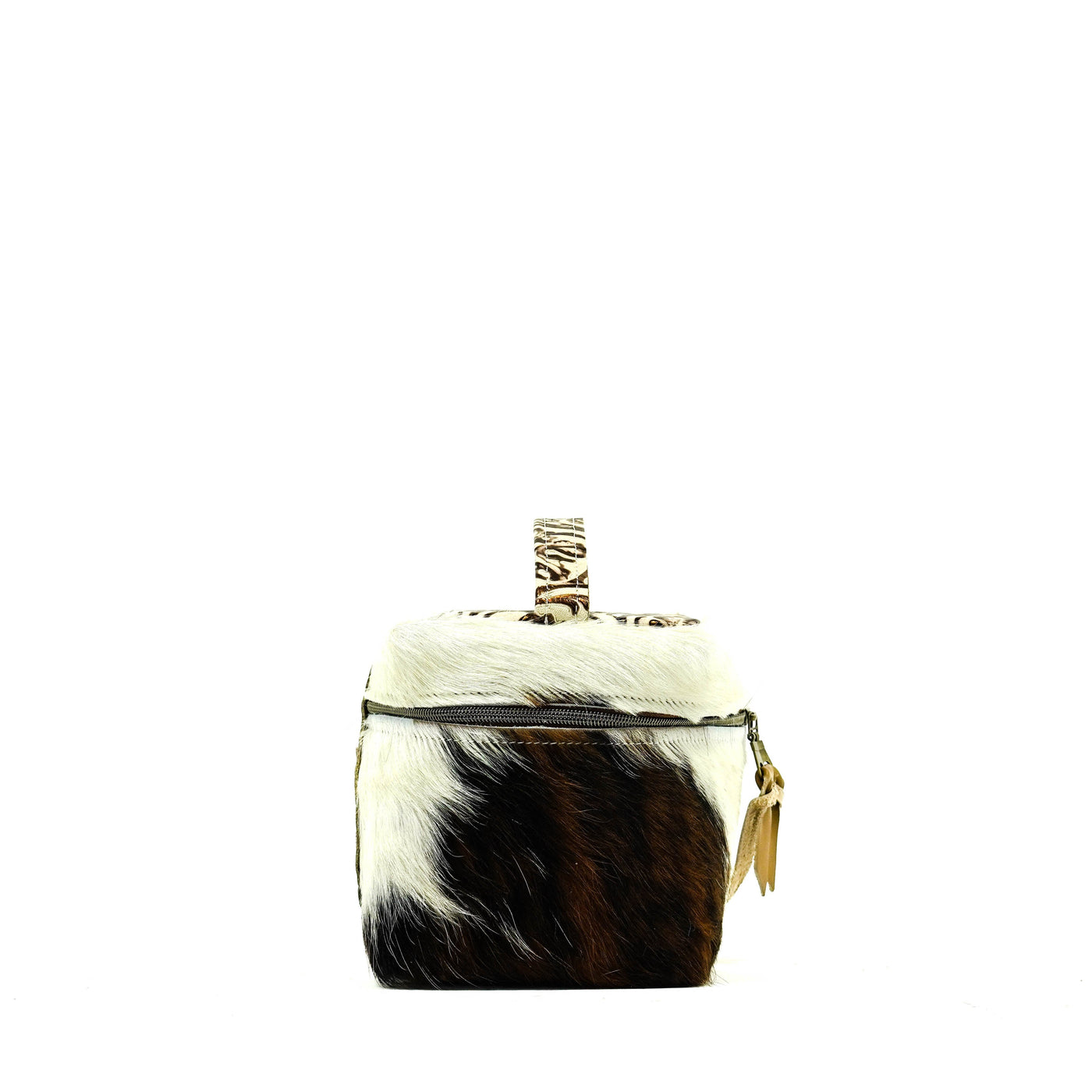 Caboose - Tricolor w/ Ivory Tool-Caboose-Western-Cowhide-Bags-Handmade-Products-Gifts-Dancing Cactus Designs
