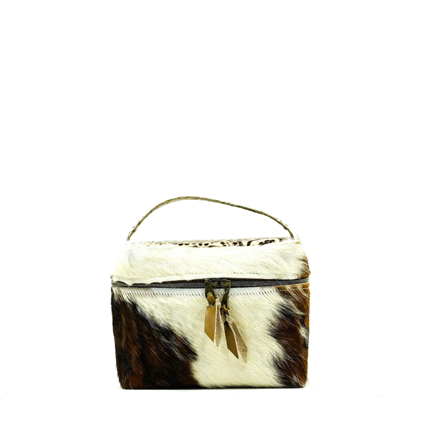 Caboose - Tricolor w/ Ivory Tool-Caboose-Western-Cowhide-Bags-Handmade-Products-Gifts-Dancing Cactus Designs