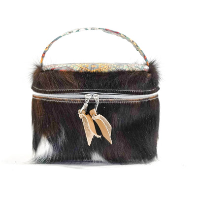 Caboose - Tricolor w/ Rainbow Aztec-Caboose-Western-Cowhide-Bags-Handmade-Products-Gifts-Dancing Cactus Designs