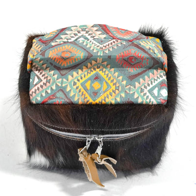 Caboose - Tricolor w/ Rainbow Aztec-Caboose-Western-Cowhide-Bags-Handmade-Products-Gifts-Dancing Cactus Designs