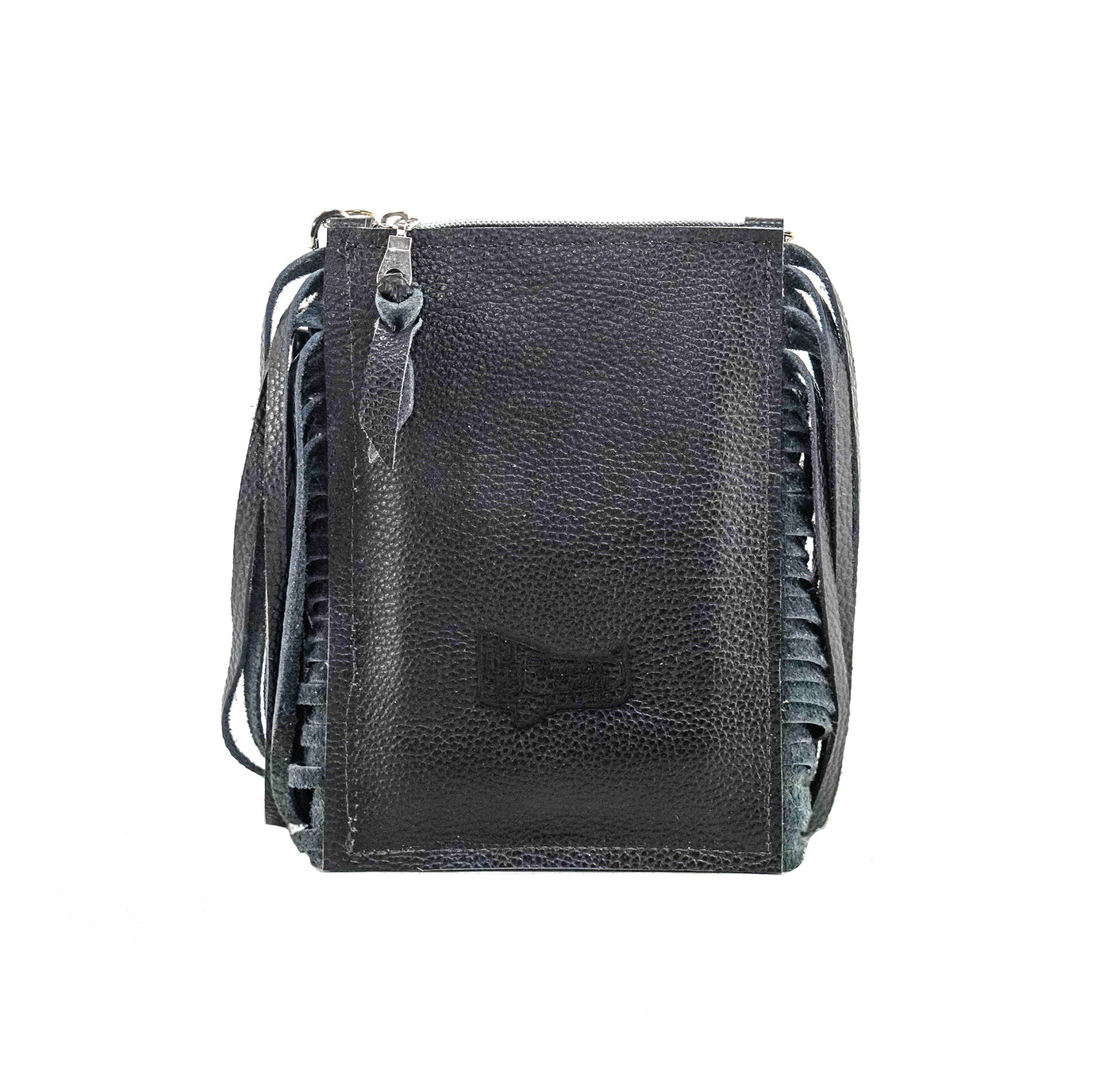 Carrie - Black & White w/ Black Leather-Carrie-Western-Cowhide-Bags-Handmade-Products-Gifts-Dancing Cactus Designs