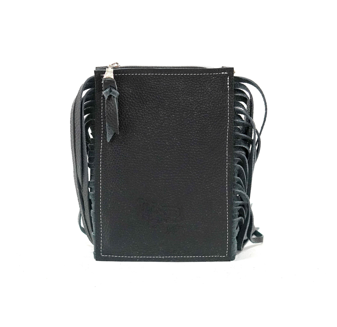Carrie - Black & White w/ Denim Driftwood-Carrie-Western-Cowhide-Bags-Handmade-Products-Gifts-Dancing Cactus Designs