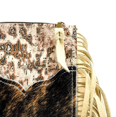Carrie - Brindle w/ Bronze Driftwood-Carrie-Western-Cowhide-Bags-Handmade-Products-Gifts-Dancing Cactus Designs