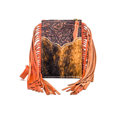 Carrie - Brindle w/ Cowboy Tool-Carrie-Western-Cowhide-Bags-Handmade-Products-Gifts-Dancing Cactus Designs