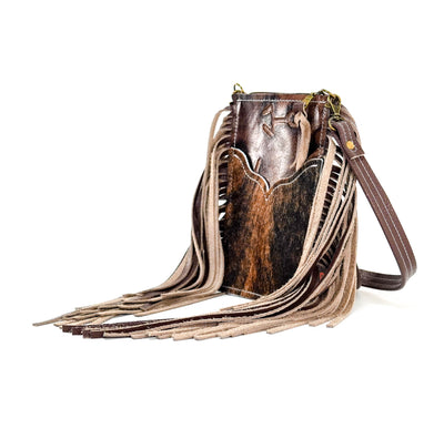 Carrie - Brindle w/ Mahogany Brands-Carrie-Western-Cowhide-Bags-Handmade-Products-Gifts-Dancing Cactus Designs