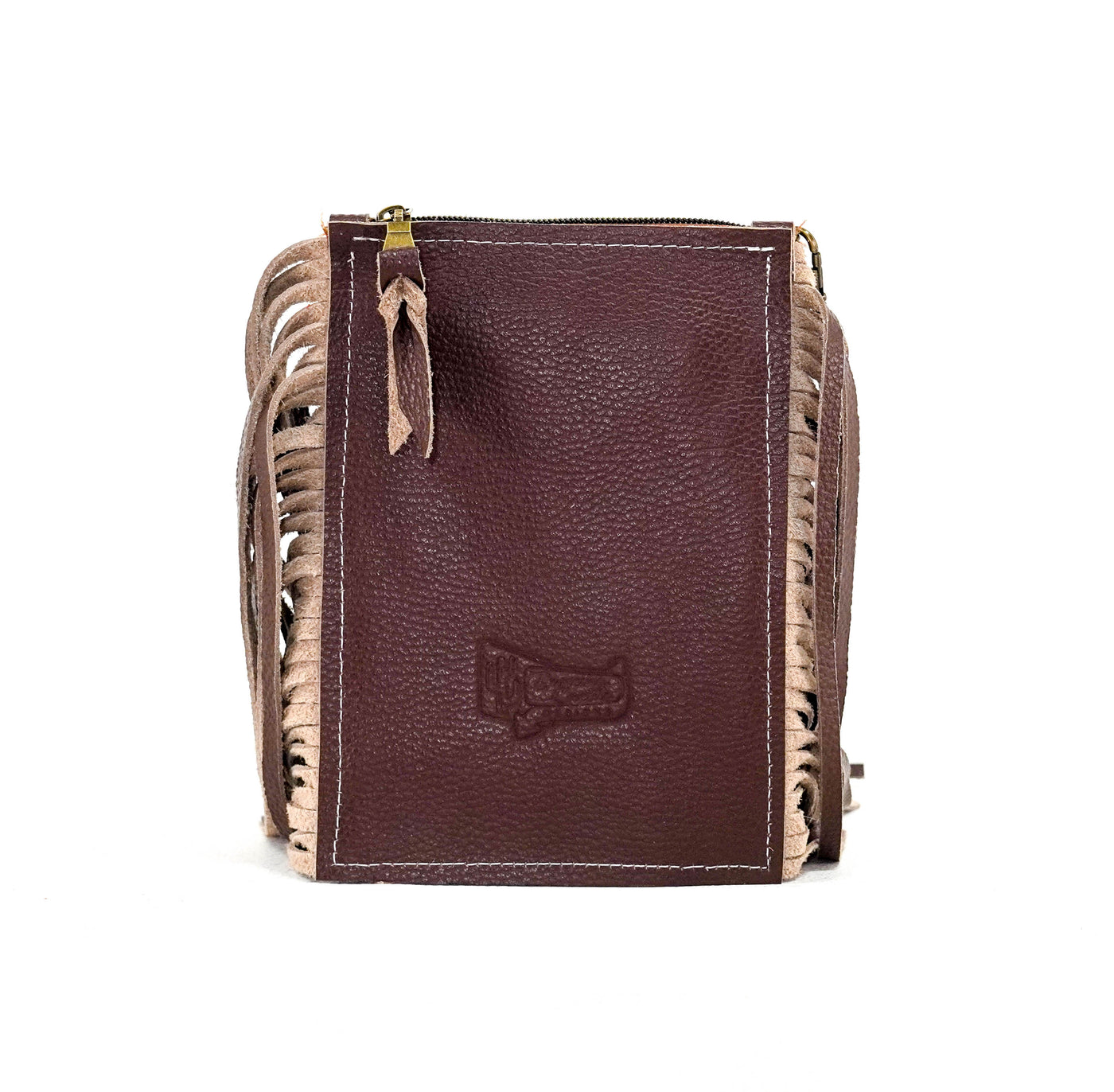 Carrie - Brindle w/ Mahogany Brands-Carrie-Western-Cowhide-Bags-Handmade-Products-Gifts-Dancing Cactus Designs