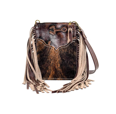 Carrie - Brindle w/ Mahogany Brands-Carrie-Western-Cowhide-Bags-Handmade-Products-Gifts-Dancing Cactus Designs
