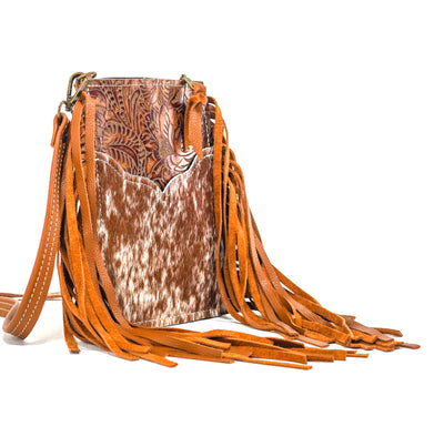 Carrie - Longhorn w/ Brandy Tool-Carrie-Western-Cowhide-Bags-Handmade-Products-Gifts-Dancing Cactus Designs