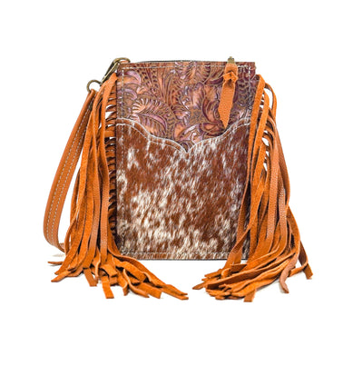 Carrie - Longhorn w/ Brandy Tool-Carrie-Western-Cowhide-Bags-Handmade-Products-Gifts-Dancing Cactus Designs