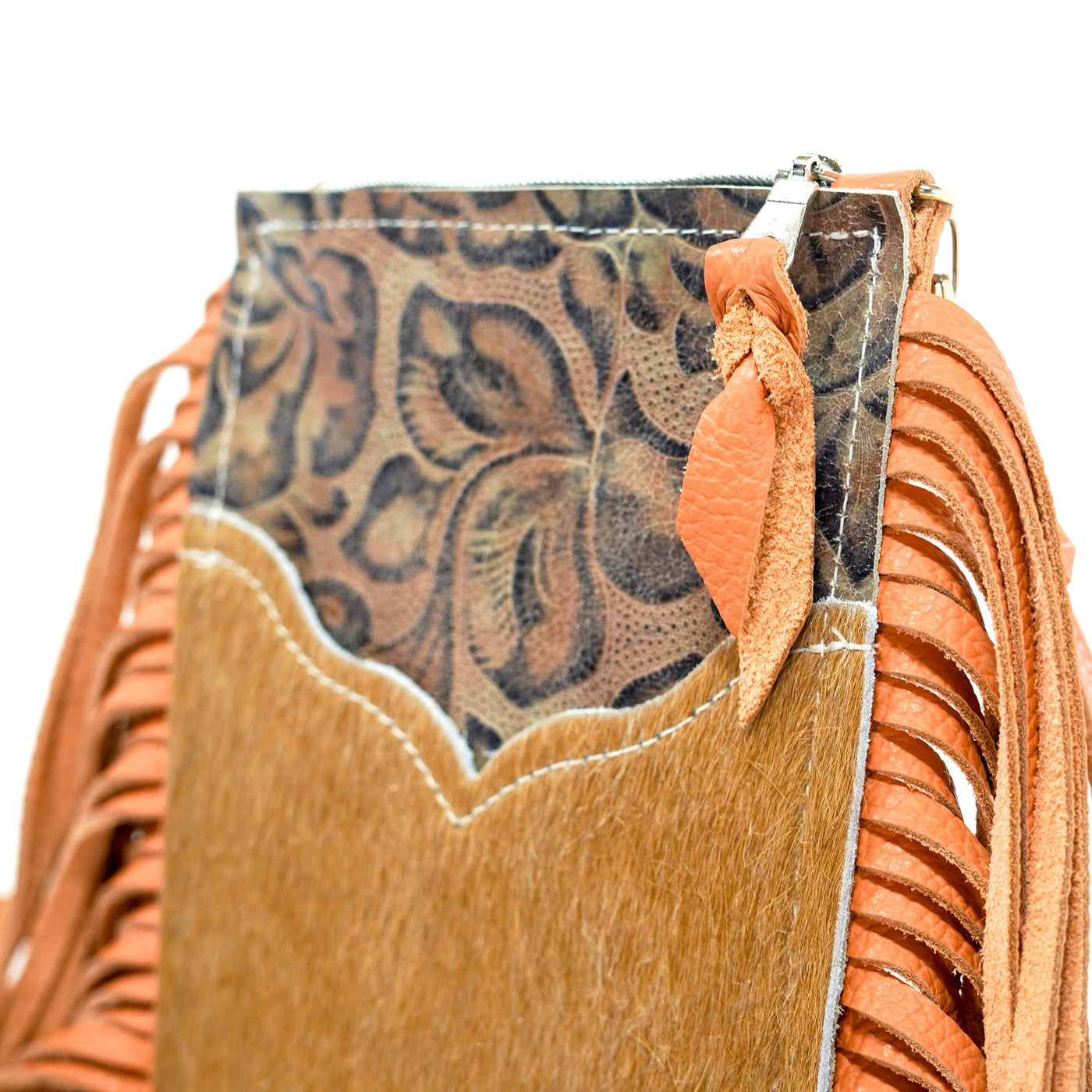 Carrie - Palomino w/ Antique Sundance Roses-Carrie-Western-Cowhide-Bags-Handmade-Products-Gifts-Dancing Cactus Designs