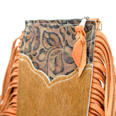 Carrie - Palomino w/ Antique Sundance Roses-Carrie-Western-Cowhide-Bags-Handmade-Products-Gifts-Dancing Cactus Designs