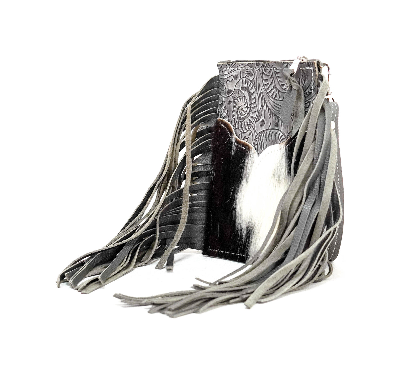 Carrie - Tricolor w/ Lead Dallas Tool-Carrie-Western-Cowhide-Bags-Handmade-Products-Gifts-Dancing Cactus Designs