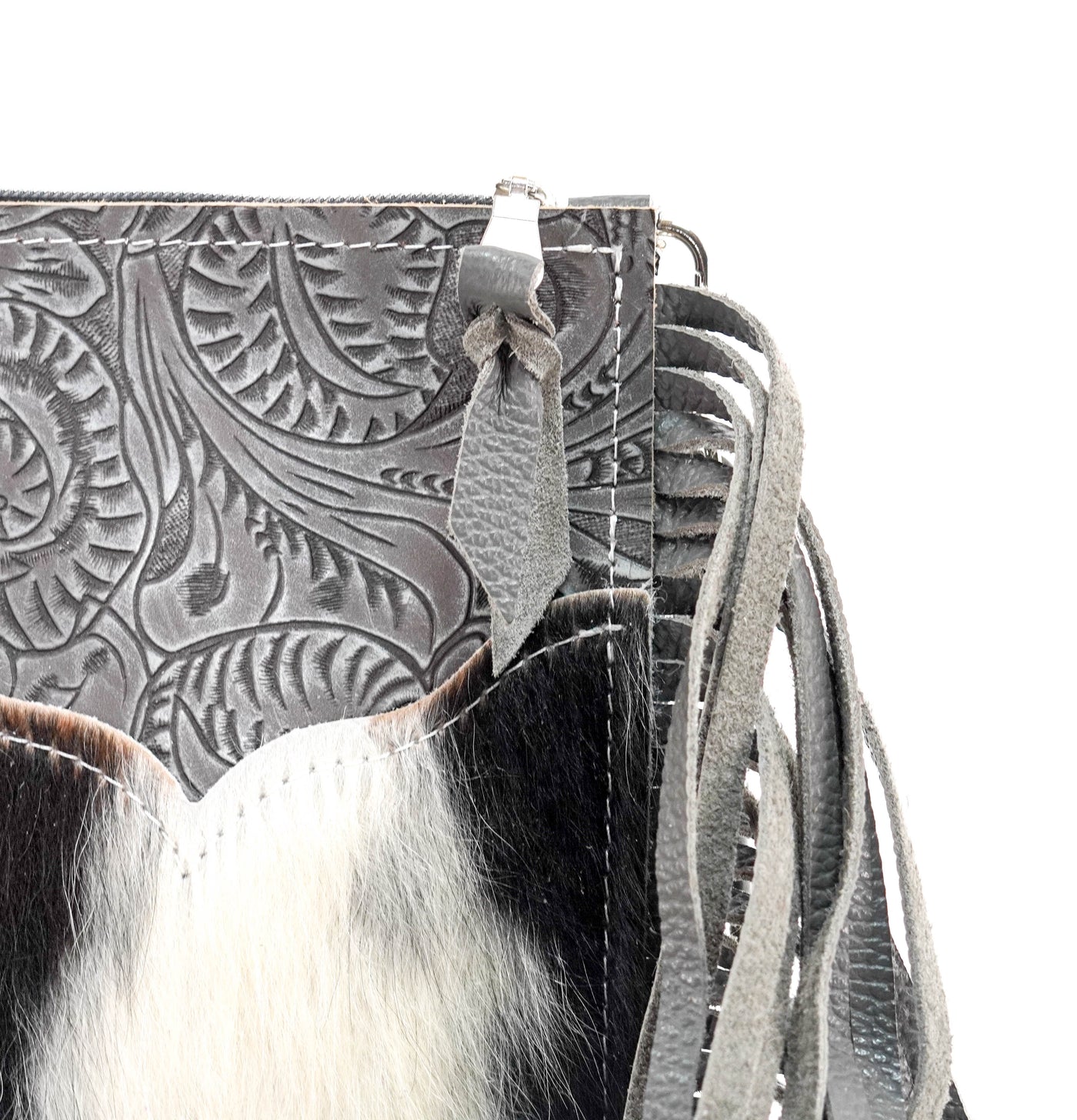 Carrie - Tricolor w/ Lead Dallas Tool-Carrie-Western-Cowhide-Bags-Handmade-Products-Gifts-Dancing Cactus Designs