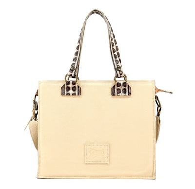 Clerk - Brindle w/ Ivory & Brown Navajo-Clerk-Western-Cowhide-Bags-Handmade-Products-Gifts-Dancing Cactus Designs