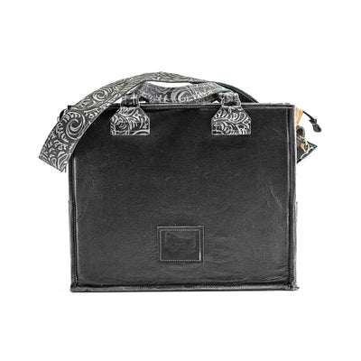 Clerk - Brindle w/ Slate Caracole-Clerk-Western-Cowhide-Bags-Handmade-Products-Gifts-Dancing Cactus Designs