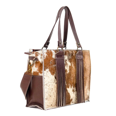 Clerk - Dapple w/ No Embossed-Clerk-Western-Cowhide-Bags-Handmade-Products-Gifts-Dancing Cactus Designs