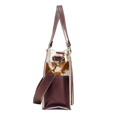 Clerk - Dapple w/ No Embossed-Clerk-Western-Cowhide-Bags-Handmade-Products-Gifts-Dancing Cactus Designs