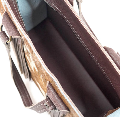 Clerk - Dapple w/ No Embossed-Clerk-Western-Cowhide-Bags-Handmade-Products-Gifts-Dancing Cactus Designs