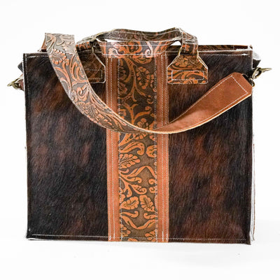 Clerk - Dark Brindle w/ Honey Tool-Clerk-Western-Cowhide-Bags-Handmade-Products-Gifts-Dancing Cactus Designs