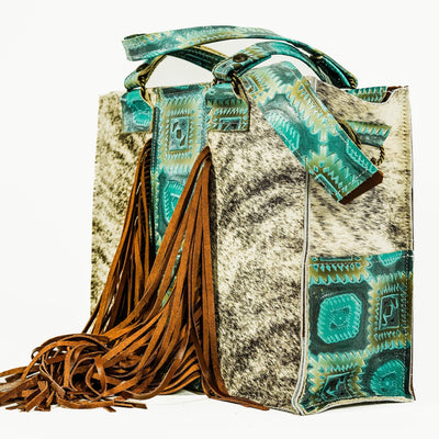 Clerk - Light Brindle w/ Canyon Aztec-Clerk-Western-Cowhide-Bags-Handmade-Products-Gifts-Dancing Cactus Designs