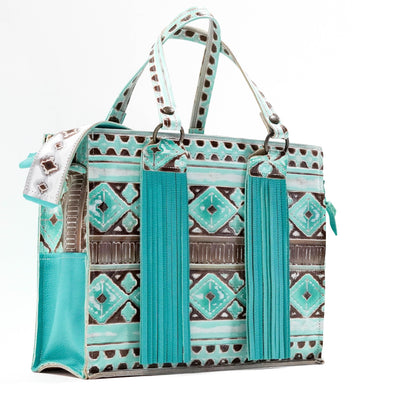 Clerk - No Hide w/ Bora Bora Navajo-Clerk-Western-Cowhide-Bags-Handmade-Products-Gifts-Dancing Cactus Designs