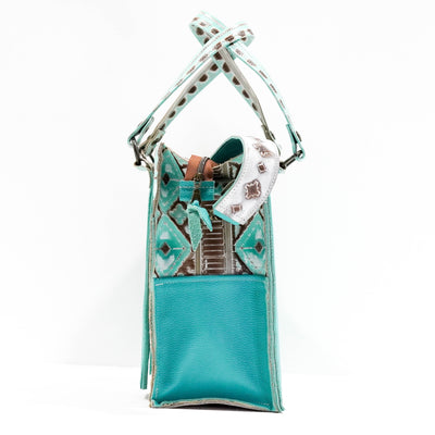 Clerk - No Hide w/ Bora Bora Navajo-Clerk-Western-Cowhide-Bags-Handmade-Products-Gifts-Dancing Cactus Designs