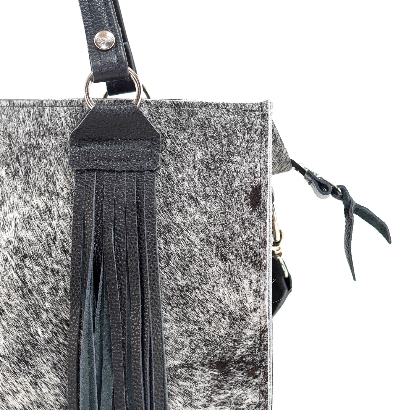 Clerk - Salt & Pepper w/ No Embossed-Clerk-Western-Cowhide-Bags-Handmade-Products-Gifts-Dancing Cactus Designs