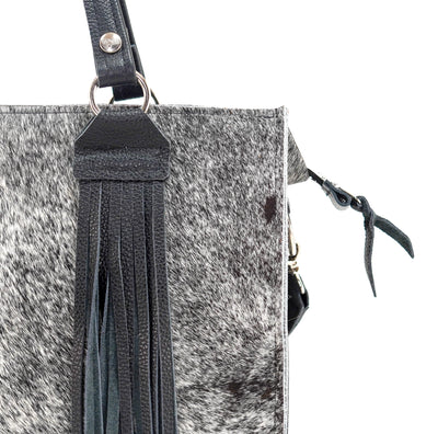 Clerk - Salt & Pepper w/ No Embossed-Clerk-Western-Cowhide-Bags-Handmade-Products-Gifts-Dancing Cactus Designs