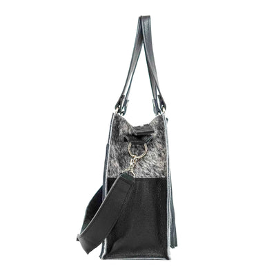 Clerk - Salt & Pepper w/ No Embossed-Clerk-Western-Cowhide-Bags-Handmade-Products-Gifts-Dancing Cactus Designs