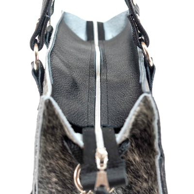 Clerk - Salt & Pepper w/ No Embossed-Clerk-Western-Cowhide-Bags-Handmade-Products-Gifts-Dancing Cactus Designs