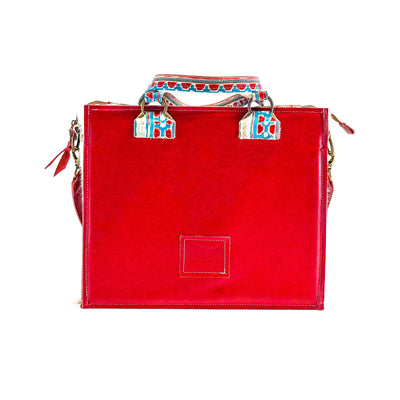 Clerk - Tricolor w/ Great Plains Navajo-Clerk-Western-Cowhide-Bags-Handmade-Products-Gifts-Dancing Cactus Designs