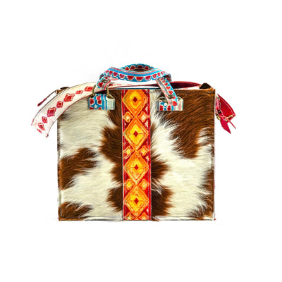 Clerk - Tricolor w/ Great Plains Navajo-Clerk-Western-Cowhide-Bags-Handmade-Products-Gifts-Dancing Cactus Designs