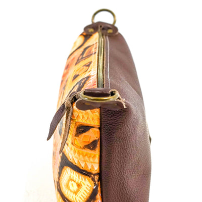 Cosmic Cowgirl - All Embossed w/ Moab Aztec-Cosmic Cowgirl-Western-Cowhide-Bags-Handmade-Products-Gifts-Dancing Cactus Designs