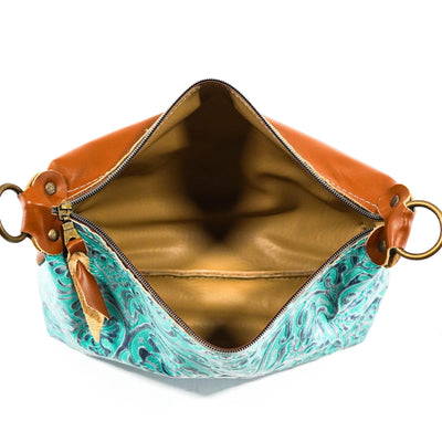 Cosmic Cowgirl - All Embossed w/ Royston Tool-Cosmic Cowgirl-Western-Cowhide-Bags-Handmade-Products-Gifts-Dancing Cactus Designs