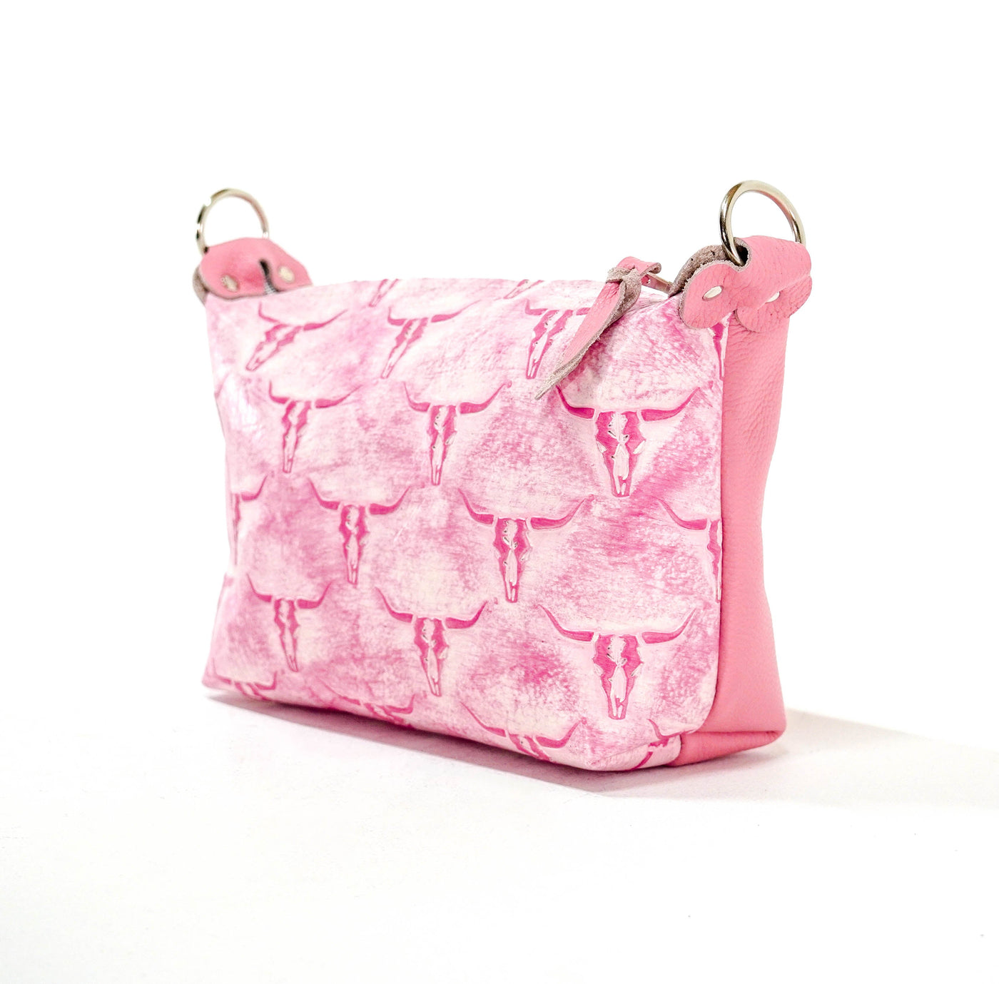 Cosmic Cowgirl - All Embossed w/ Western Barbie Skulls-Cosmic Cowgirl-Western-Cowhide-Bags-Handmade-Products-Gifts-Dancing Cactus Designs