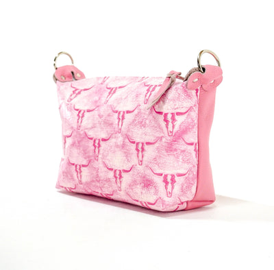 Cosmic Cowgirl - All Embossed w/ Western Barbie Skulls-Cosmic Cowgirl-Western-Cowhide-Bags-Handmade-Products-Gifts-Dancing Cactus Designs