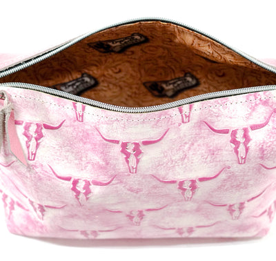 Cosmic Cowgirl - All Embossed w/ Western Barbie Skulls-Cosmic Cowgirl-Western-Cowhide-Bags-Handmade-Products-Gifts-Dancing Cactus Designs