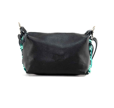 Cosmic Cowgirl - Black & White w/ No Embossed-Cosmic Cowgirl-Western-Cowhide-Bags-Handmade-Products-Gifts-Dancing Cactus Designs