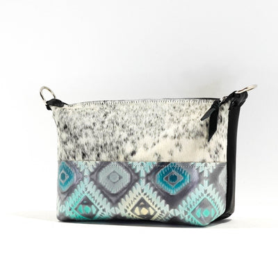 Cosmic Cowgirl - Black & White w/ Royston Aztec-Cosmic Cowgirl-Western-Cowhide-Bags-Handmade-Products-Gifts-Dancing Cactus Designs